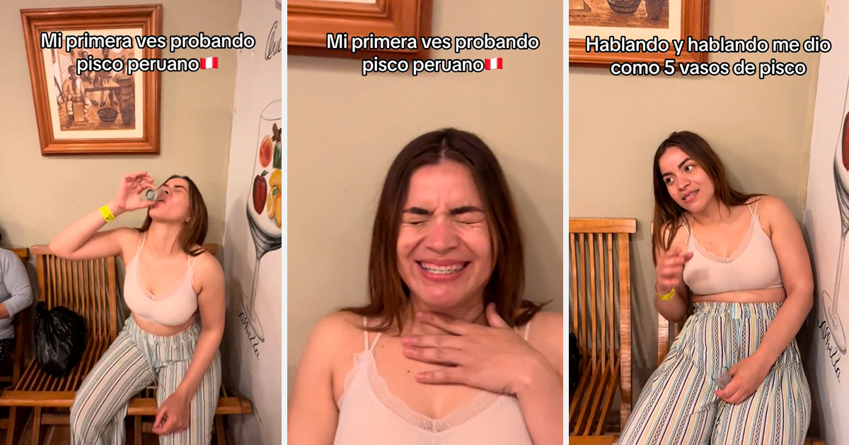 TikTok Viral Venezolana Prueba Pisco Peruano Por Primera Vez Y Tiene