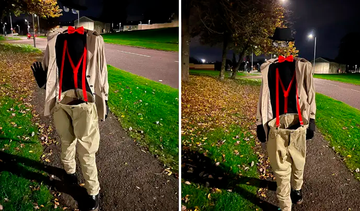 calcetines Dardos Experto Facebook viral: ¿Cómo lo hizo? disfraz de Halloween del Hombre invisible  sorprende en redes sociales | LOL La República
