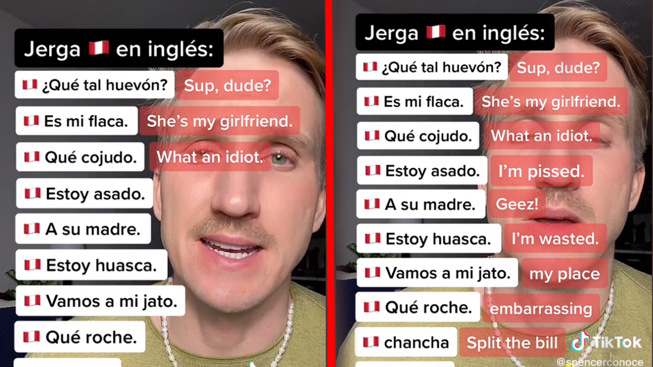 Video: viral | Joven enseña jergas peruanas en inglés y se hace viral en  TikTok: 