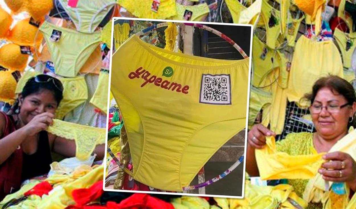 Facebbok viral | Comerciantes de Gamarra se renuevan y lanzan calzones con  código QR para Año nuevo: Yapeame | LOL La República