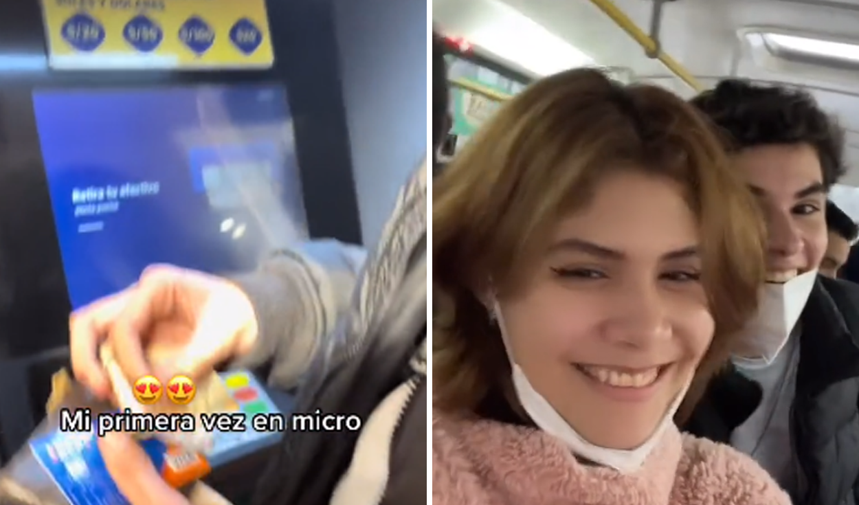 Jóvenes Suben A Un Micro Por Primera Vez En Lima Y Su Reacción Se Hace Viral En Tiktok 7220